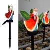 Outdoor Solar Christmas Lights Stake Santa Claus Decorations Pathway Lights Christmas Garden Landscape Decoration Lights