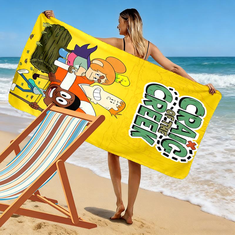 Craig of the Creek 2D Flat Print Beach Towel, Large Soft Quick Dry Towel for Beach Camping SwimmingSSTJ0917022