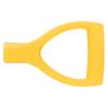Shovel Handles D Type 32mm ID Plastic Quick Installation Snow Shovel Handle for Digging Raking Tool Yellow