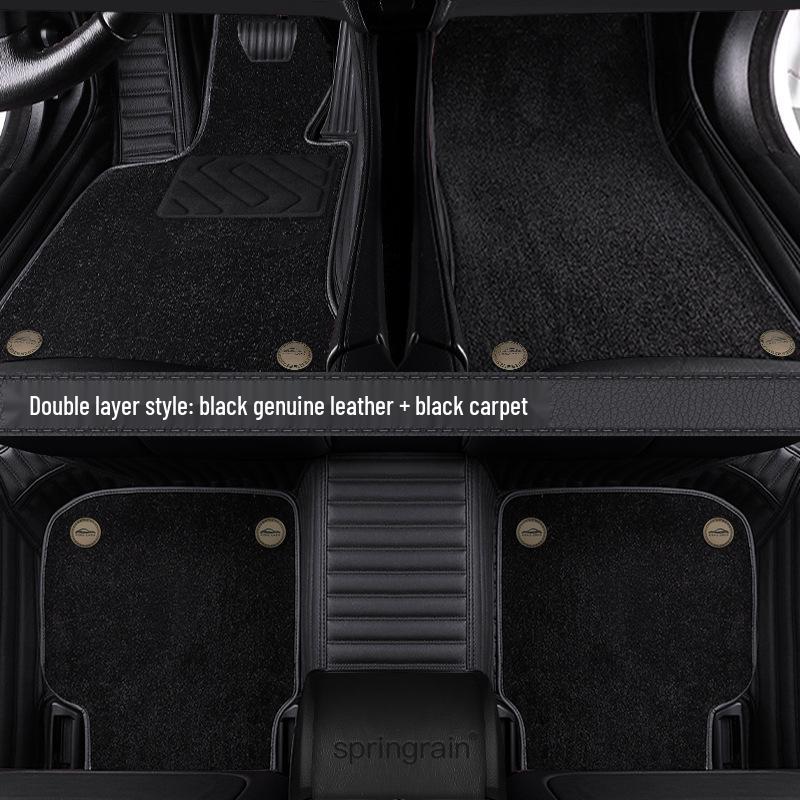 Mercedes-Benz Genuine Leather Full Surround Floor Mats for E-Class, C-Class, S-Class, G-Class, EQC, EQE, GLS, GLE 450 AMG.