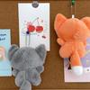 Cute Long Tail Wolf Plush Cartoon Doll Student Bag Keychain Doll Pendant Gift Doll