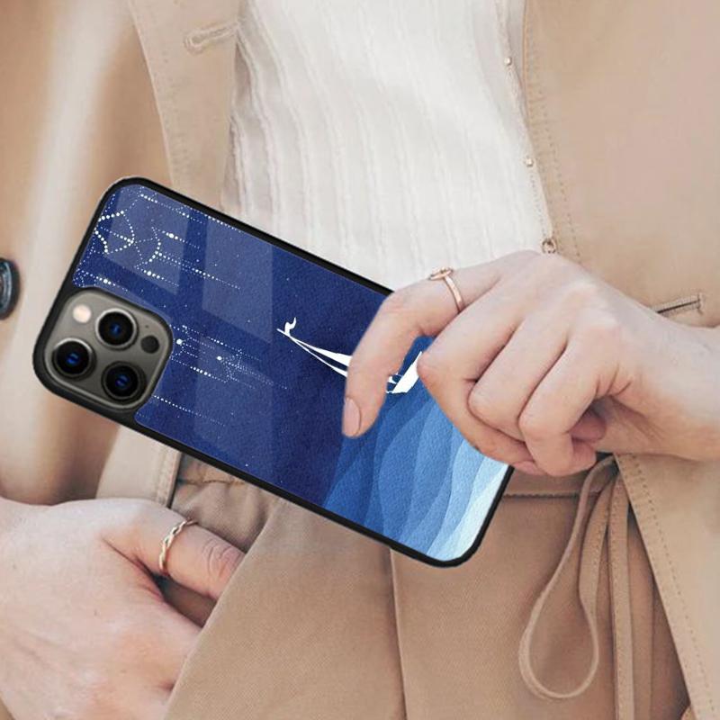 Ocean Waves Sailboat Magnetic Phone Case For APPLE iPhone 17 Air 16 14 13 12 Pro Max 15 Plus Wireless Charge With MagSafe Cover