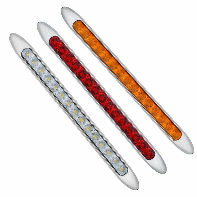 2PCS Trailer Taillight 15LED Truck Turn Signal Rear Brake Lamp 12V 24V for Trailer RV Boat Bus Scania rear tail lights Red