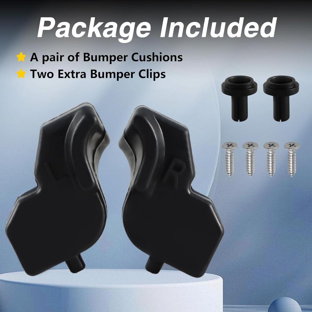 Upgraded Left&Right Side Tailgate Rubber Bumper Cushions Tailgate Stopper Limiter Cushions With 4 Metal Bolts Compatible With Ford F-150 2015-