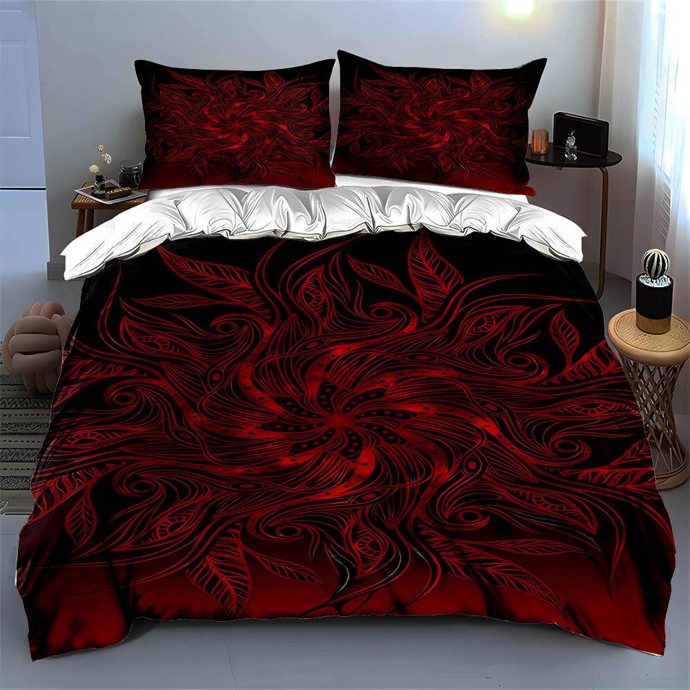 Abstract, swirling, floral. Bedding Duvet cover sets Duvet covers Pillowcases gifts (1 * Duvet Cover 2 * Pillowcases, without duvet insert)