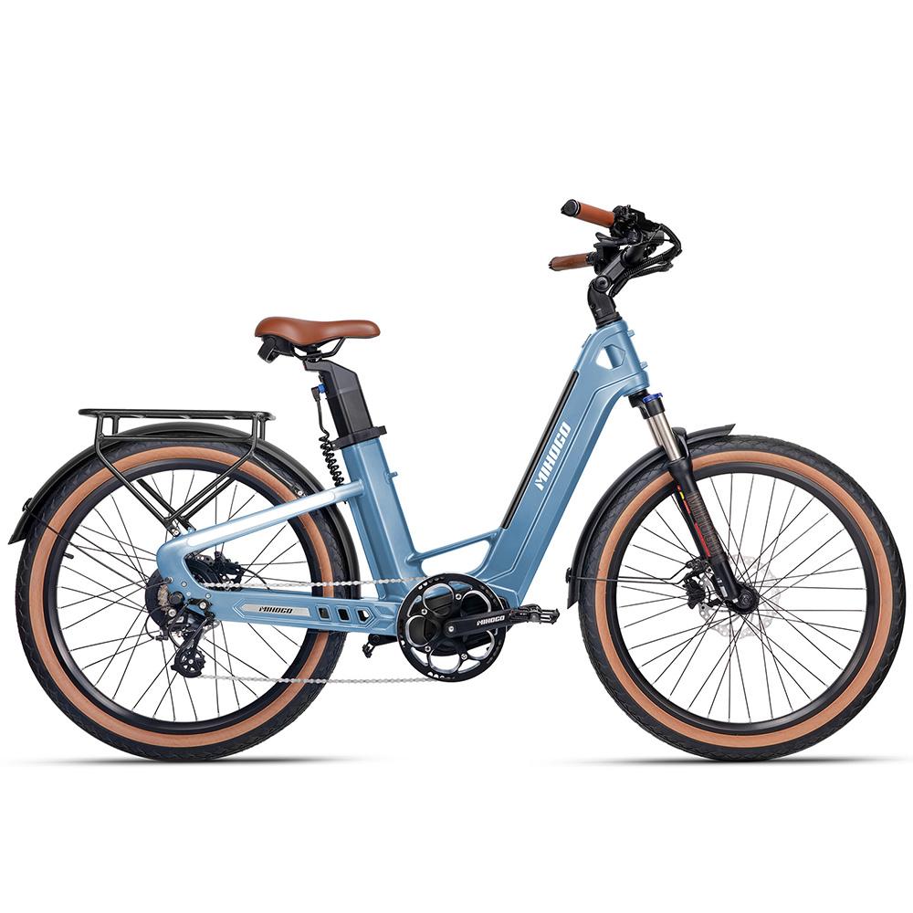 MIHOGO Rower elektryczny Air 750W Silnik Rama z włókna węglowego 48V 19.2AH Miejski Rower Elektryczny Maksymalne obciążenie 125 kg Opona 26"
