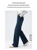 High-Waisted Plus-Size Slimming Straight Leg Washed Cotton Jeans - Summer Thin Wide-Leg Casual Korean Style for Women