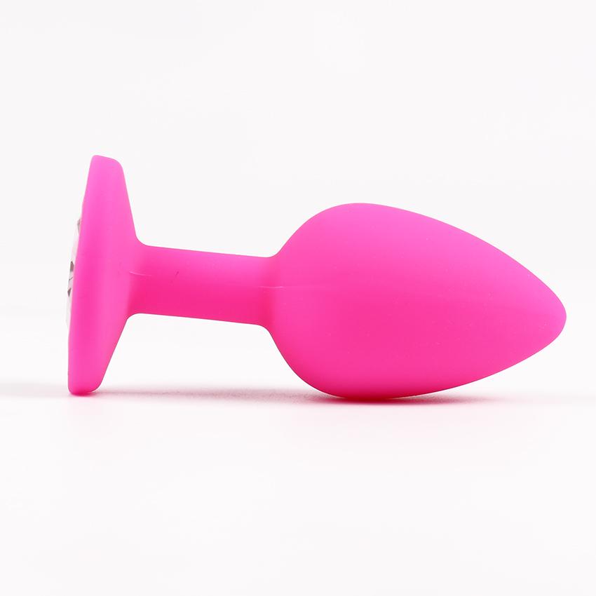 Tapón Anal Sexy Unisex para patio trasero, tapón Anal de silicona estimulante del punto G, cuentas para glúteos, joyería de cristal, Juguetes sexuales para amantes, 1 ud.