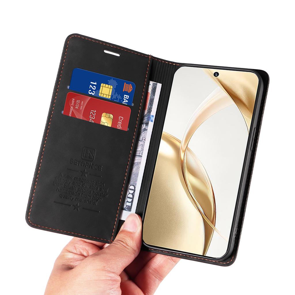 BETOPNICE 003 Für Honor 200 5G Hülle PU Leder Folio Klapp Brieftasche Handyhülle