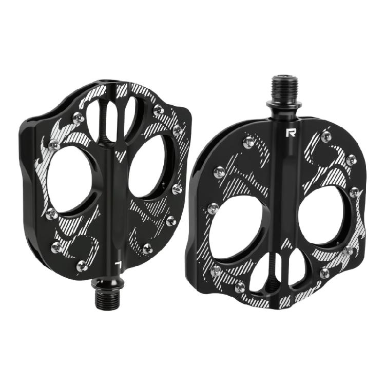 3 Подшипника Широкие Плоские Велосипедные Педали Нескользящие Дорожные Велосипедные Педали Алюминиевый Сплав Горные Велосипедные Педали Долговечные 1 чёрный