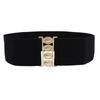 Stylish Women's Black Elastic Waist Belt For Dresses And Coats Perfect For All Seasons