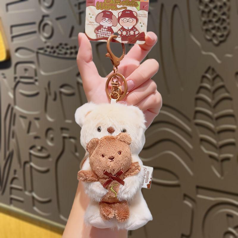 Cartoon Keychain Pendant, Plush Toy, Creative and Personalized Schoolbag Hanger, Doll, Cute Little Accessory