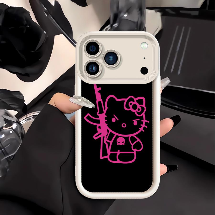 Ak47 K-Kittys Cat Phone Cover Case for Apple iPhone 17 Pro Max 13 Mini 14 Plus 16e XS XR 16 Air 15 11 12