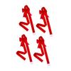 4x Christmas Cabinet Door Bows Supplies for Holiday Cabinets Party Supplies