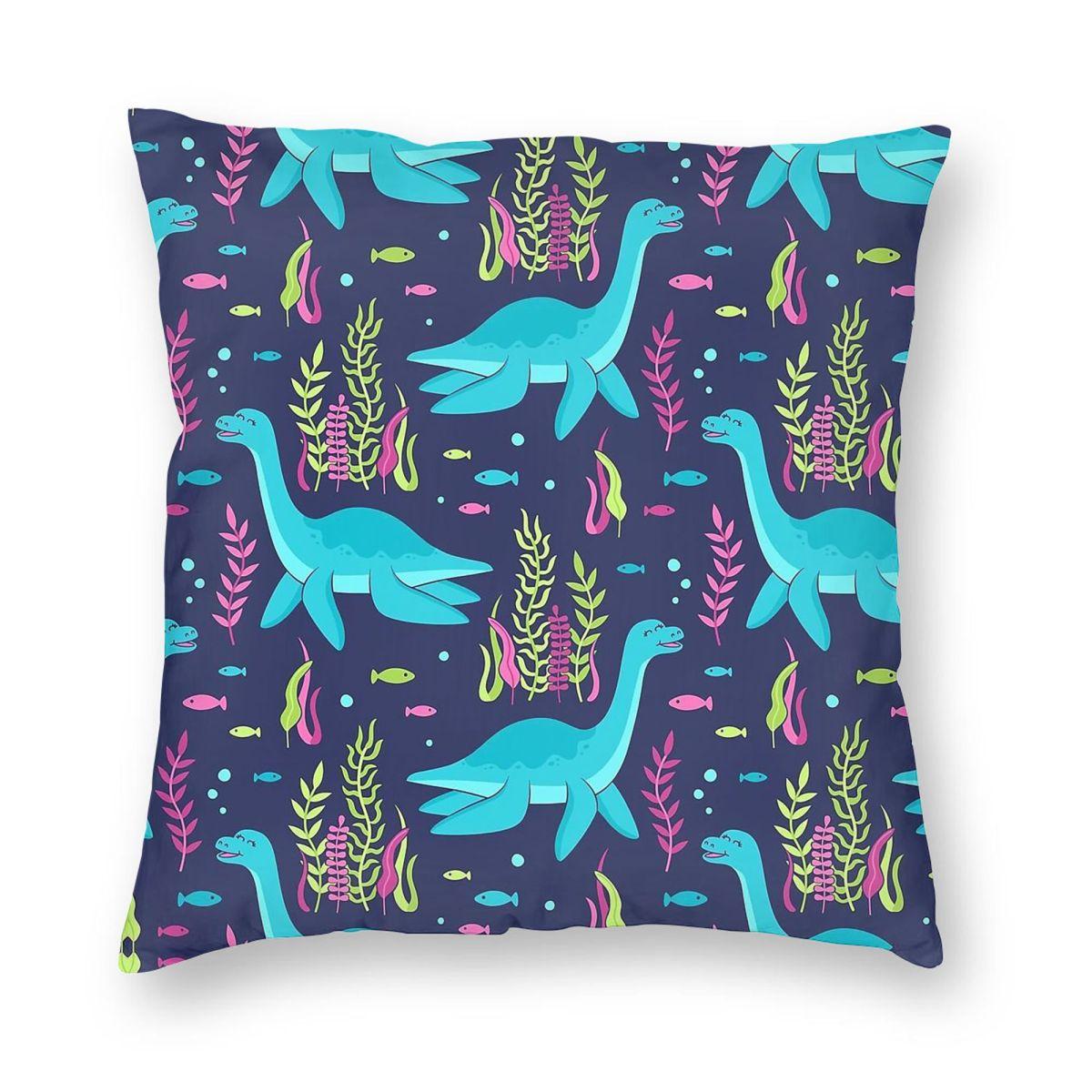 

Hello Loch Ness Monster Pillowcase Polyester Linen Velvet Pattern Zip Decor Throw Pillow Case Sofa Seater Cushion Cover 12x12Inch