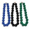 Large Beaded Necklace Acrylic Women Necklaces Retro Round Beads Choker  Jewelry Gift