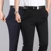 Business Suit Pants Men's Casual Pants Summer Thin Elastic Men's Pants Slim Straight Down Pants Men's Formal Wear