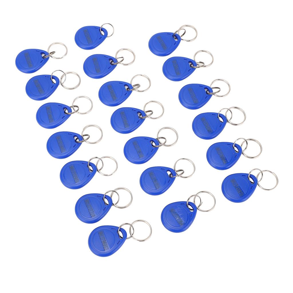 20 SZT. Zapisywalny Brelok 13,56 MHz Token Zawieszki do Kluczy Breloki do Systemu Kontroli Dostępu System Rejestracji Czasu Pracy w Windzie