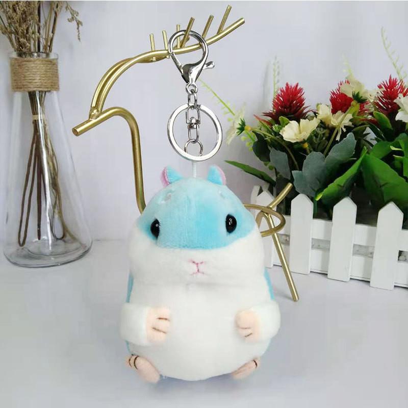 Adorable Creative Hamster Plush Keychain Toy For Cute Animal Lovers 11cm