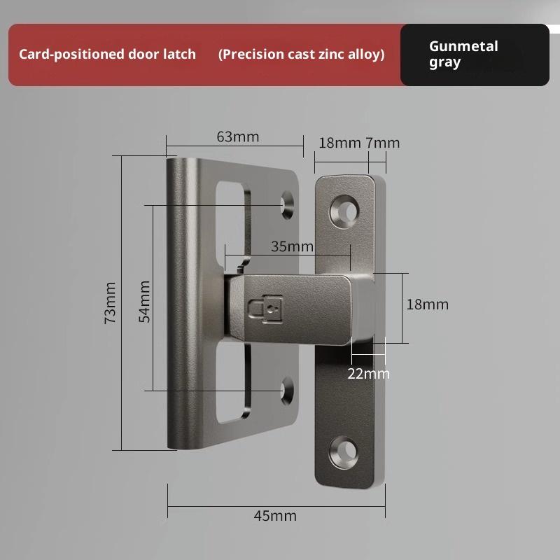 Riegel Riegel Innentür Nicht-Stanz Türschloss Badezimmer Schiebetür Schnalle Schiebetür Schnapper Altmodisch Aufputz Zimmertür
