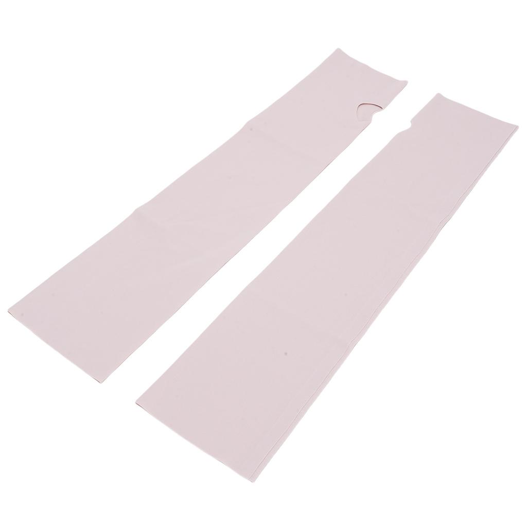 Arm Sleeves with Thumb Hole Sunscreen and Cooling for Women Men Summer Cycling Traveling Fishing Pink