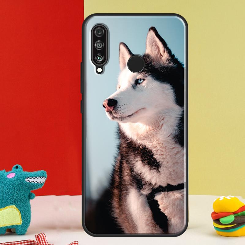 Siberian Husky Sled Dog For Huawei P30 Pro P60 P50 P20 P40 P Smart Nova 9 5T Honor Magic 5 Lite X8 X9 a 50 70 Case