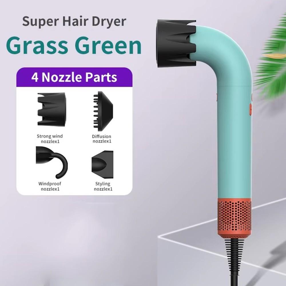 4 Nozzles Professional High Speed Ionic Hair Dryer 4 In 1 Supersonic Handheld Dryer Portable Negative Ion Hair Dryer
