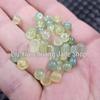 Yanyuan Agate Barrel Beads: Yellow-Green Chalcedony Jade Spacer Ornaments