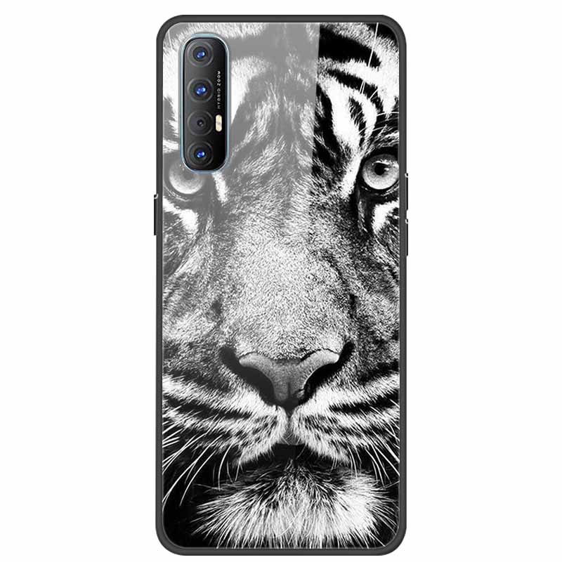 Glass Case For Oppo Reno 3 Pro 5G Case Soft Bumper Hard Tempered Glass Back Cover For Oppo Reno3 Pro 2019 Phone Case Funda Bag