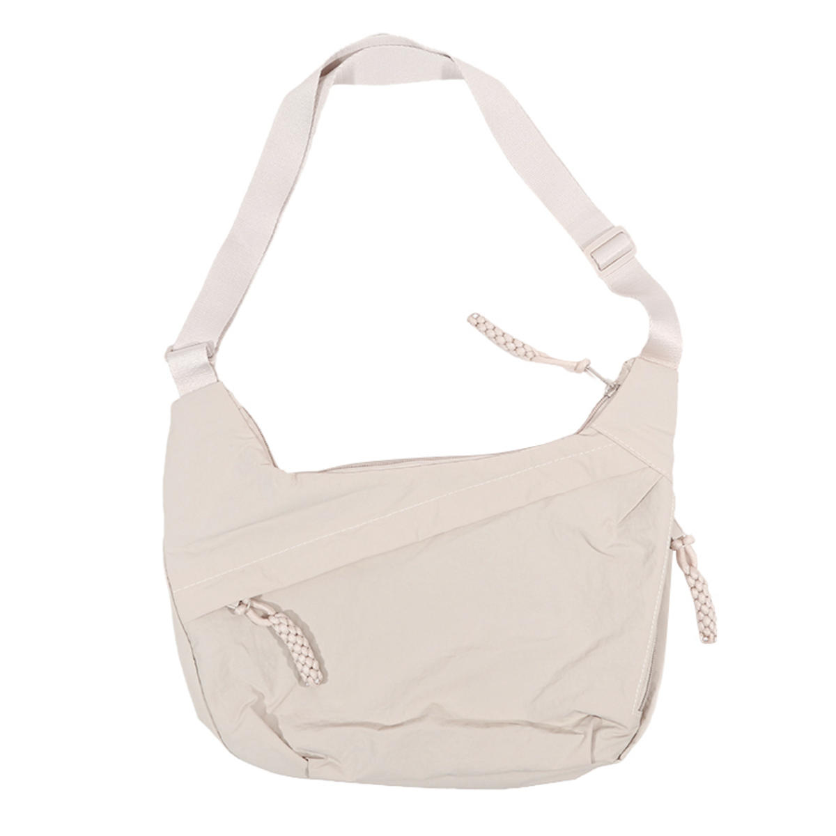 

1 шт. Новая высококачественная нейлоновая наплечная сумка большой вместимости женская сумка кроссбоди, сумка-мессенджер, повседневная универсальная сумка, сумочка, тоут, сумка-хобо бежевый