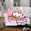 Customizable HelloKitty12 Throw Blanket – Personalized Name, All-Season Cozy Snug Blanket, Machine Washable, Personalized Blanket