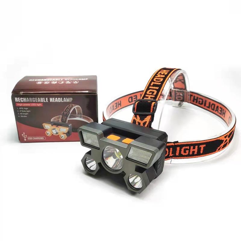 Powerful Rechargeable Head Headlights Hunting Torch Hiking Front Lanterns