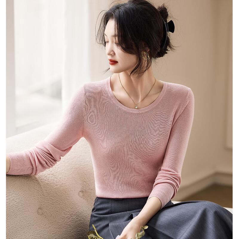 

Srcr Women s Cashmere Silk Blend Slim-Fit Knit Sweater One Size