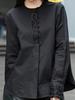 2026 Early Spring Women's Round Neck Japanese Linen Loose Pullover Top