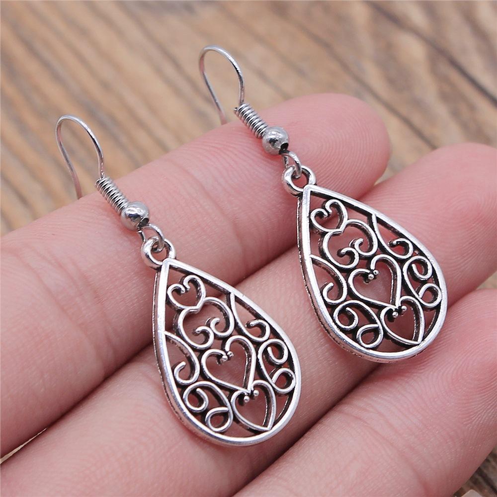 30 Styles Women Fashion Simple Handmade Earrings Geometric Swirl Triangle Teardrop Pendant Dangle Earrings