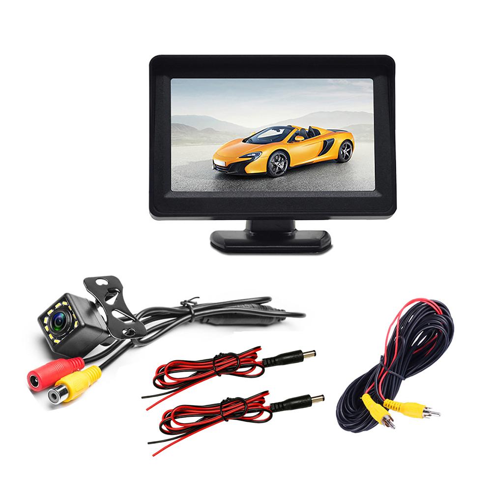 

Reversing Video Display Support Car Camera 4.3inch Safe Parking Reversing TFT LCD Color Display Monitor Auto Accessories