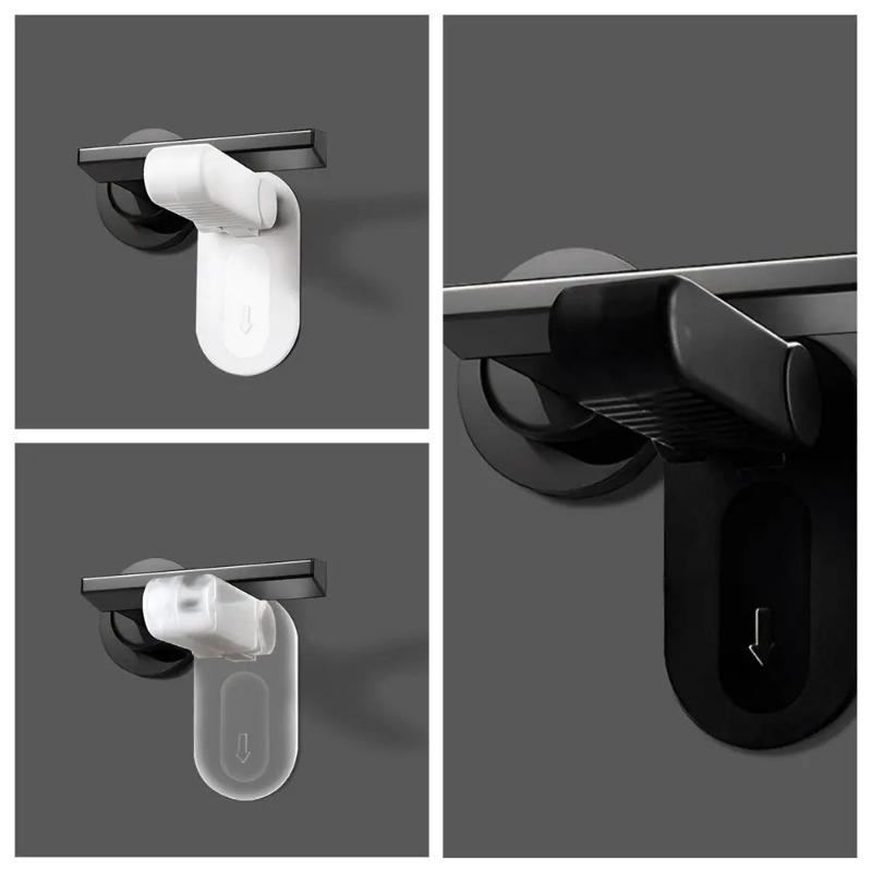 Non Punching Door Handle Safety Lock Protective Door Handle Concealed Buckle Lock Children's Pet Door Blocking Device