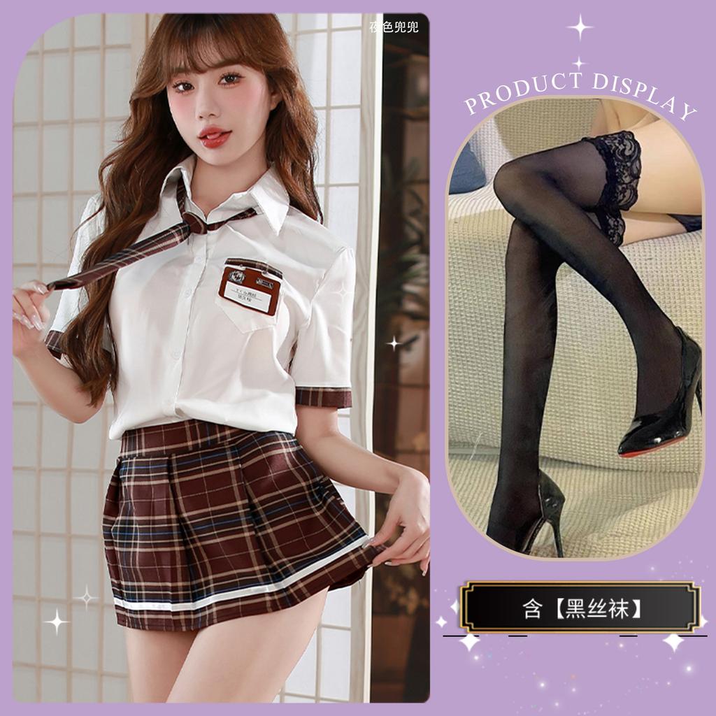 Sexy Underwear Sexy School Uniform Adult Products Cosplay Pure J Pleated Skirt Set