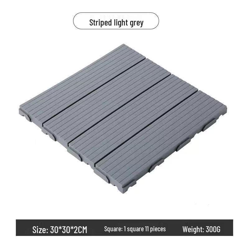 Outdoor Self-Assemble Wood-Plastic Flooring for Balcony, Terrace, and Garden Renovation