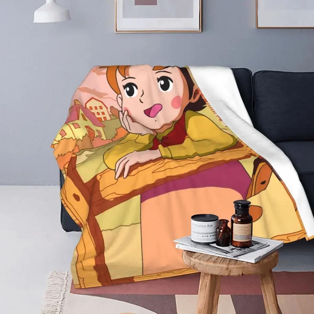 Heidi Dívka z Alp Deku Měkký Fleece Podzimní Teplý Flanel Animovaný Komiksový Kreslený Přehoz na Pohovku Postel Přikrývku