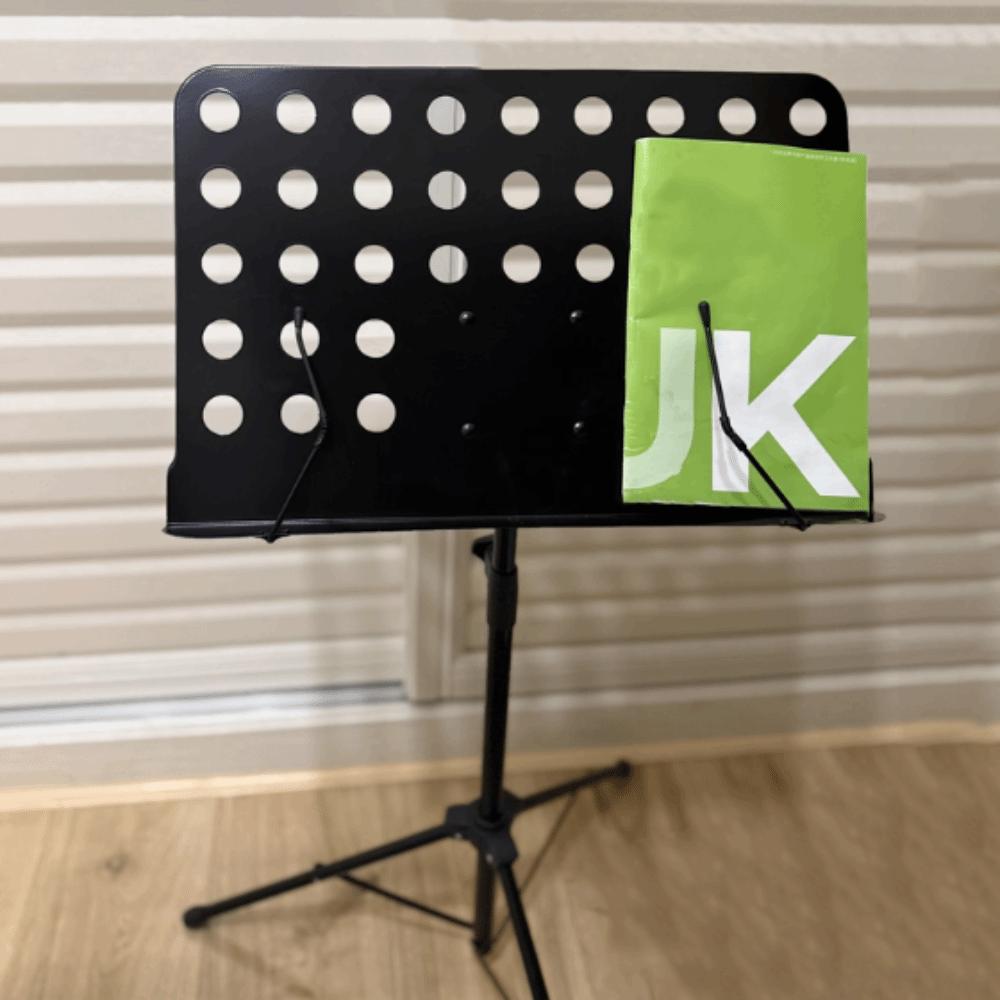 Retractable Music Stand Book Holder Portable Music Score Tripod Stand Sheet Music Stand  Guitar