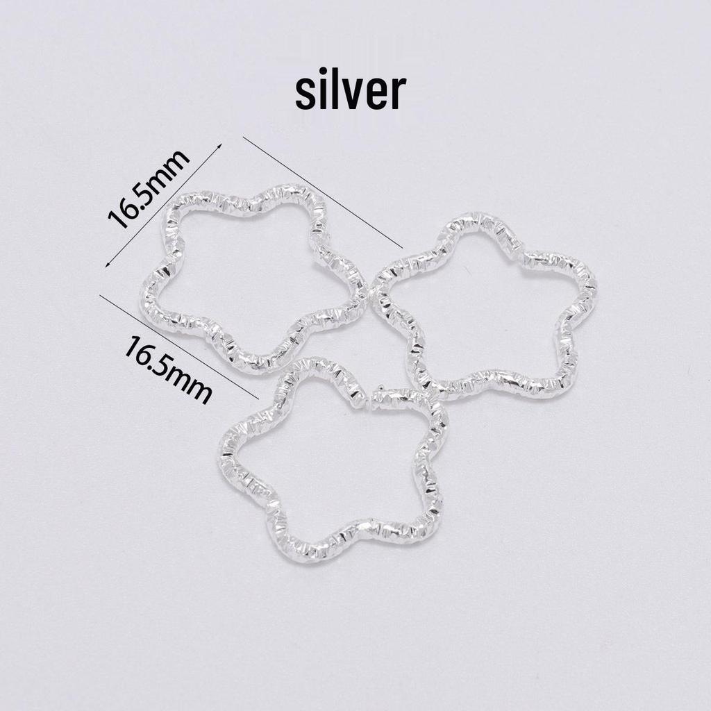 Five-Pointed Star Embossed Twist Ring - DIY Jewelry Accessory