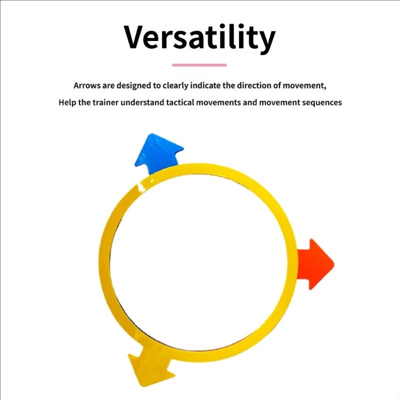 6pcs Arrows Agility Training Rings With Carry Bag Adjustable Hoop Exercise Rings for Speed Agility Training, Jumping Hoops