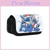 Stitch Double Layer Pencil Case For Students With Polyester Material And Storage Space