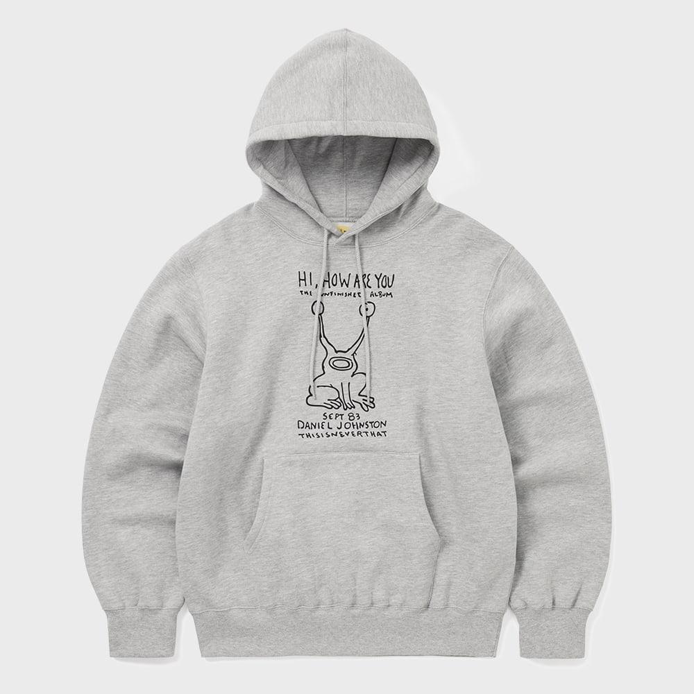 ThIs Is Never That Tnt Daniel Johnston Frog Hoodie Heather Grey S