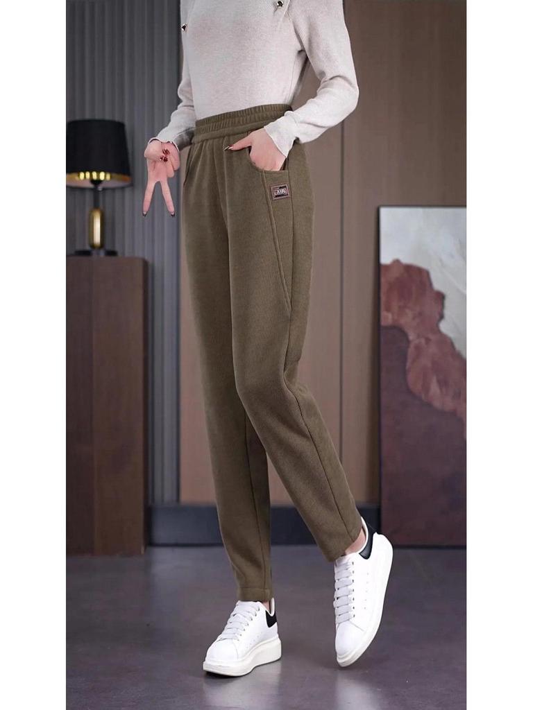 2025 Women's High-Waist Slimming Harem Pants - Spring/Autumn Casual Fashion