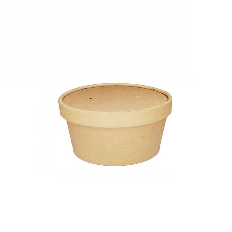 

Disposable Kraft Paper Food Container with Lid