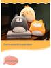 Soft Cute Cartoon Animal Hand Warmer 3-in-1 Pillow Blanket for Office Naps