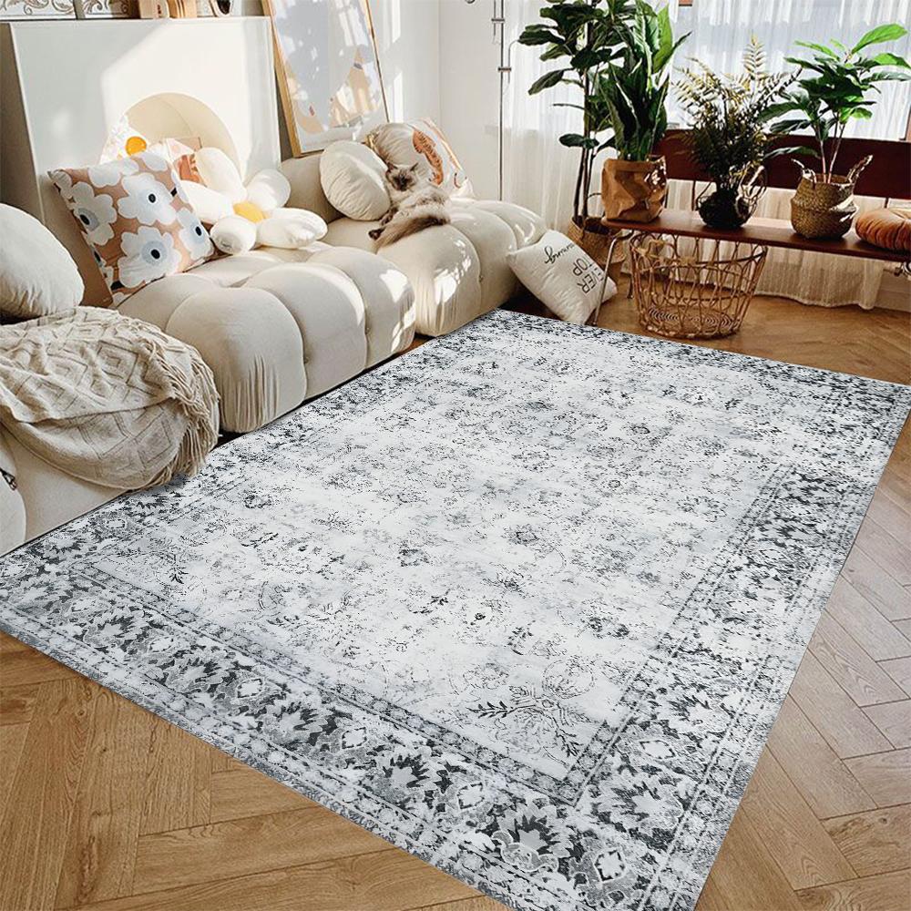 Vintage Moroccan Turkish Doormat Anti Slip Bohemian Rug for Kitchen Bathroom Garden Decor Traditional Oriental Carpet