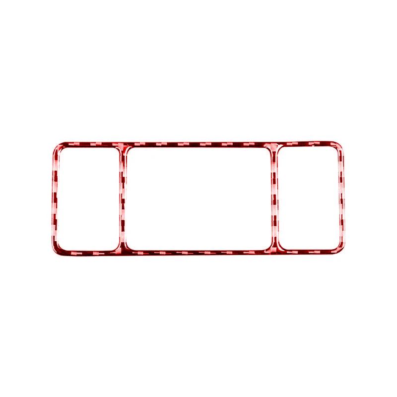 Für Nissan Sentra 2016- Zubehör Kohlefaser Auto Rückspiegel Bedienfeld Tasten Schalter Abdeckung Dekoration Aufkleber